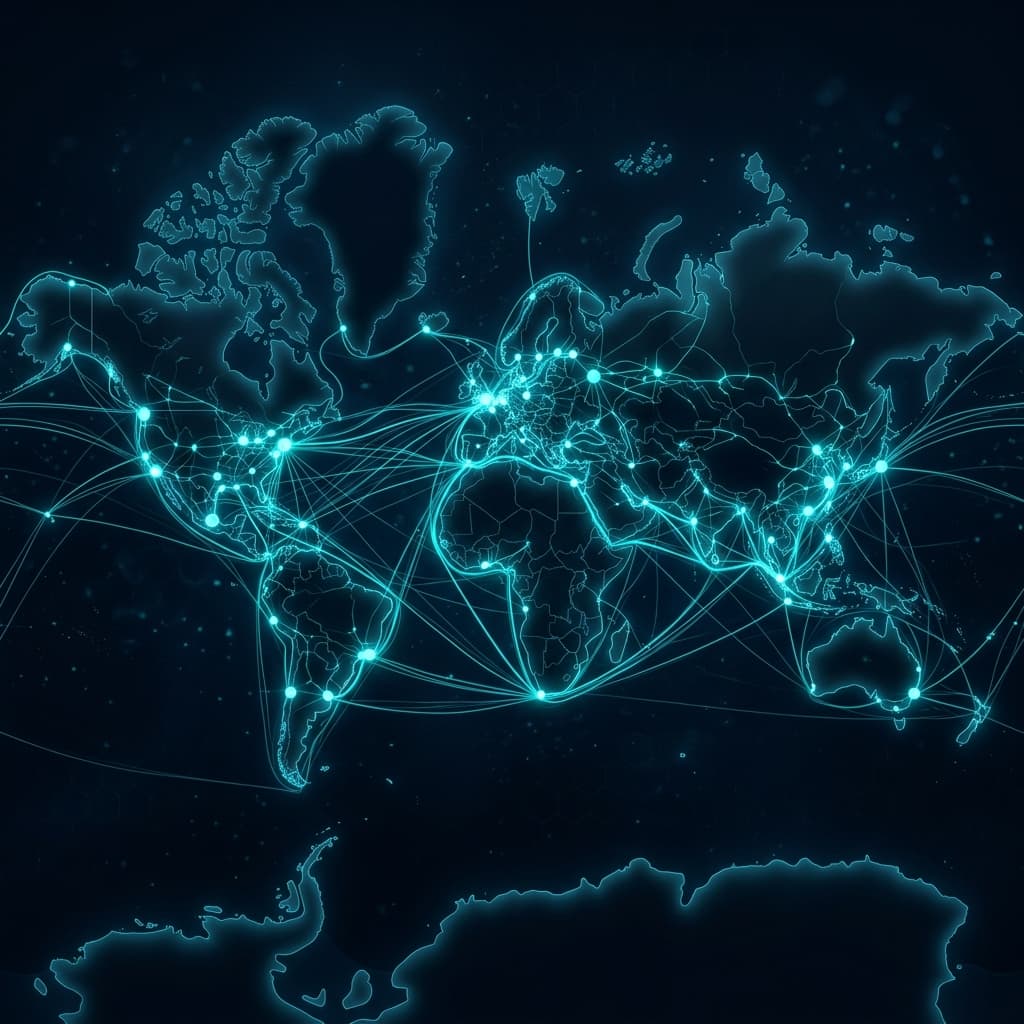 Global Shipping Connectivity Map